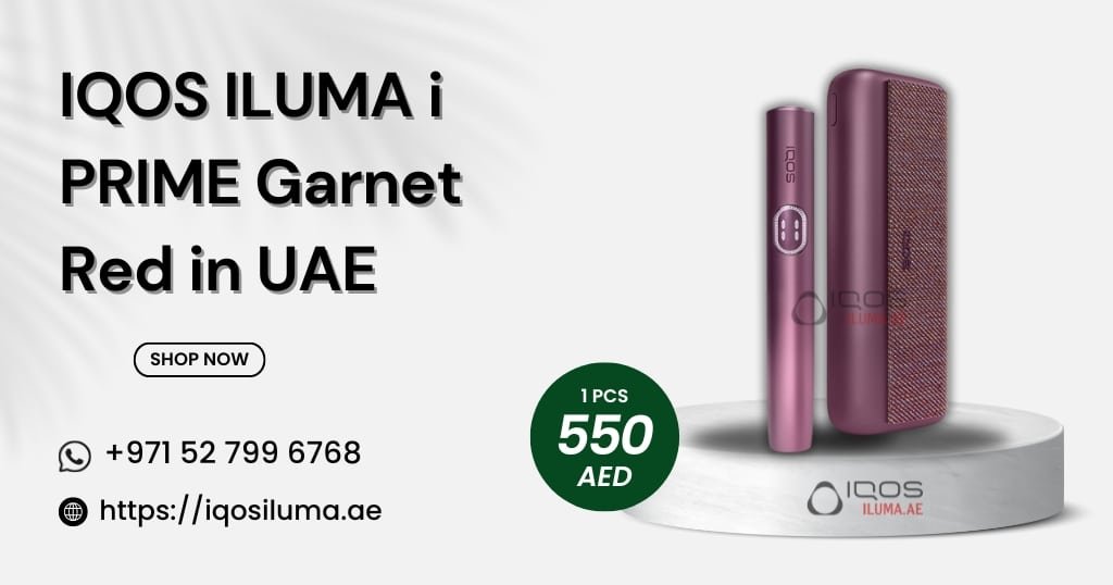 Explore the Elegance of Buy IQOS ILUMA i PRIME Garnet Red in UAE