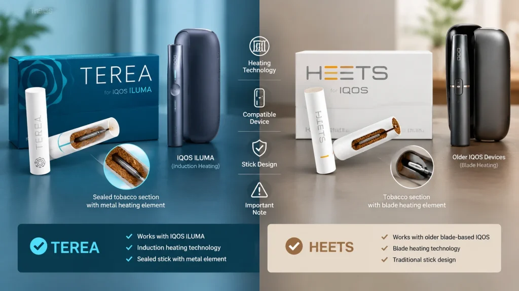 TEREA vs HEETS: what is the actual difference?